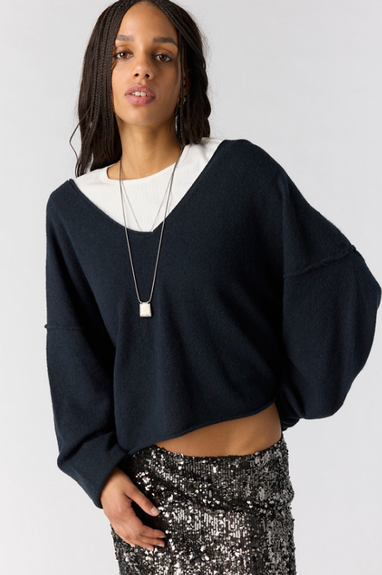 Free People See Me V-Neck Pullover by Free People