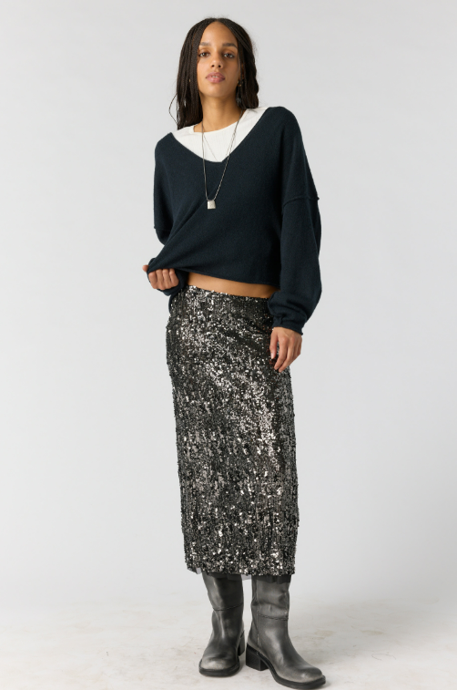 Free People See Me V-Neck Pullover by Free People