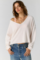Free People See Me V-Neck Pullover by Free People Ballet Slipper