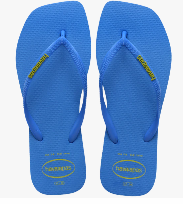 Havaianas Slim Square Logo Popup Flip Flops