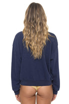 Aviator Nation Bolt Stitch Crew Sweatshirt Relaxed by Aviator Nation