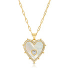 Joy Dravecky Vivian Pearl Heart Necklace