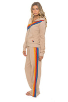 Aviator Nation Disco Zip Hoodie in Sand by Aviator Nation