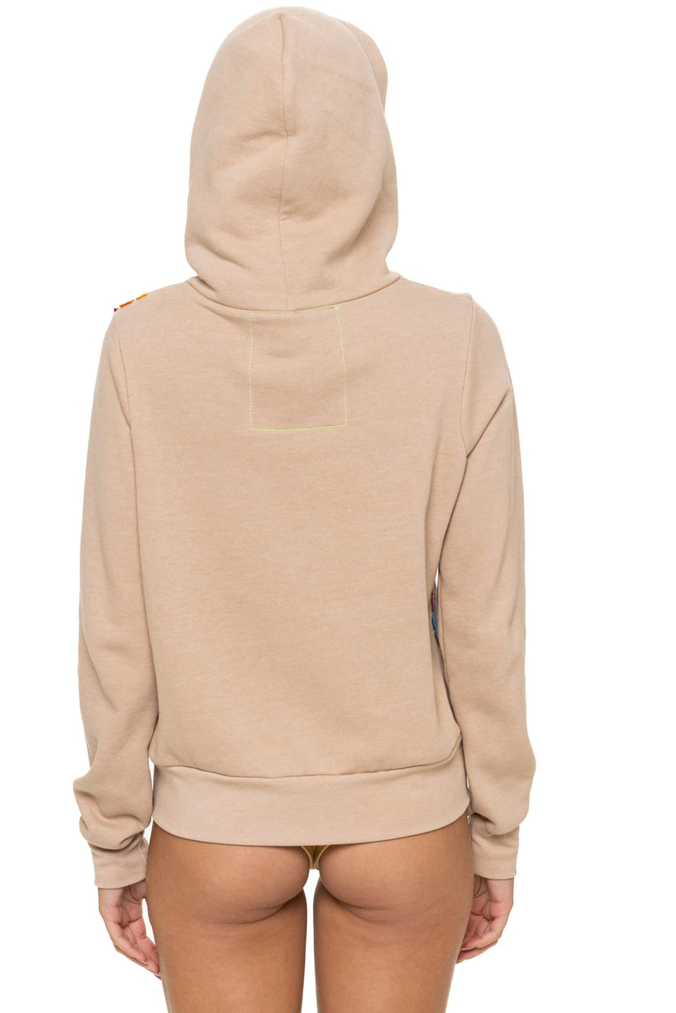 Aviator Nation Disco Zip Hoodie in Sand by Aviator Nation