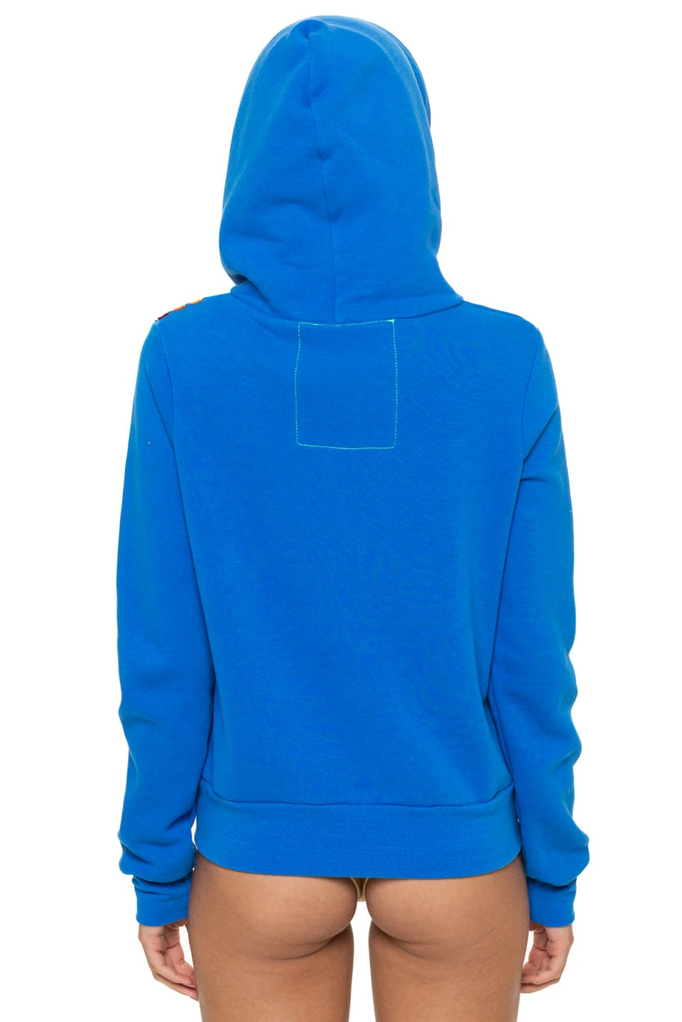 Aviator Nation Disco Zip Hoodie in Ocean by Aviator Nation
