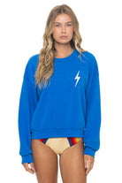 Aviator Nation Bolt Stitch Crew Sweatshirt Relaxed