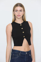 GOLDEN Leandra Knit Button Vest