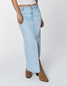 Unpublished Mateo Maxi Denim Skirt in Santa Fe