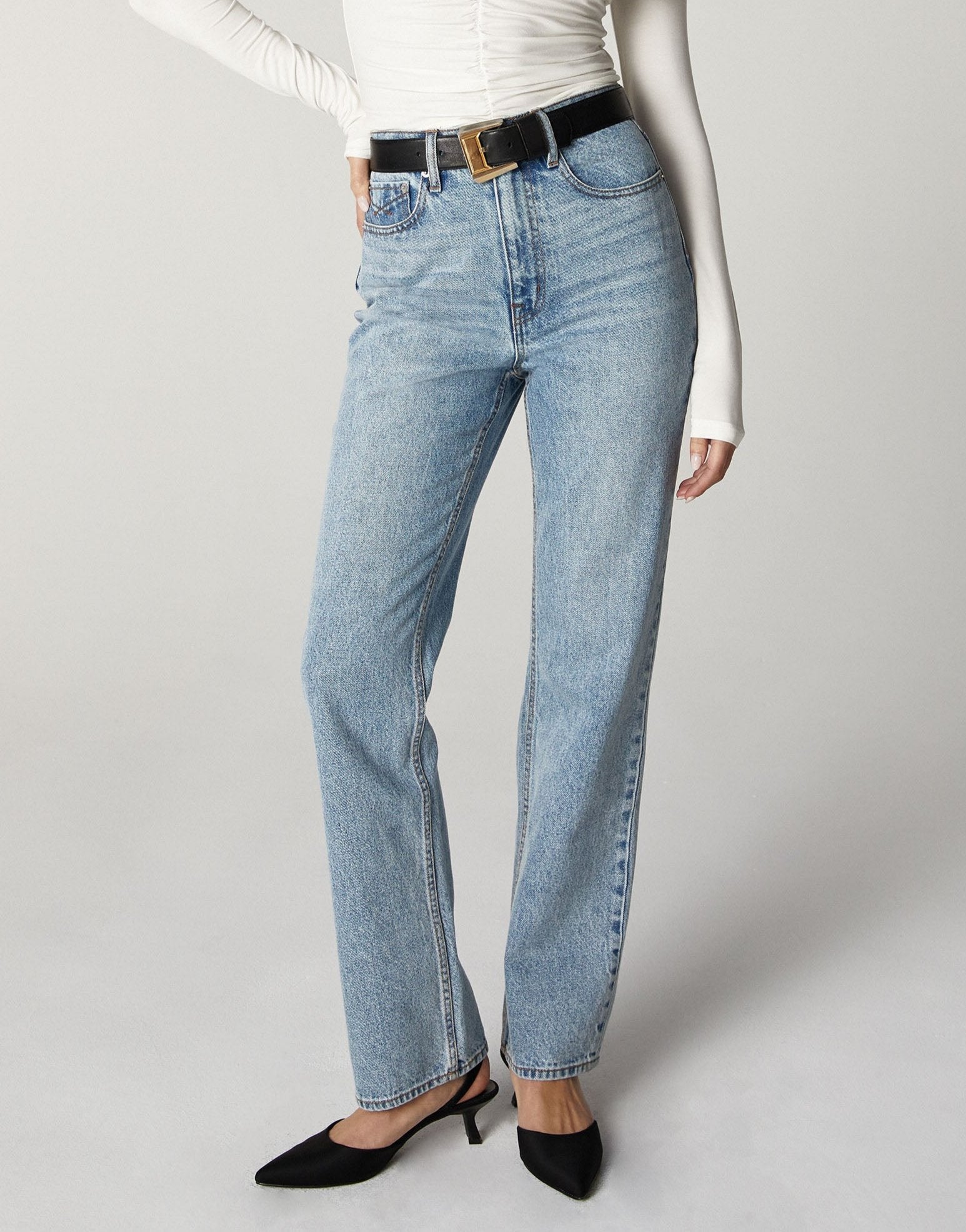 Unpublished Rae High Rise Straight Leg in Nostalgia