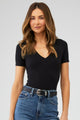 Good American Super Stretch Deep V Bodysuit by Good American