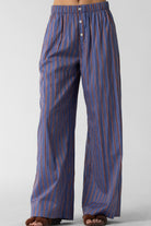 GOLDEN Riley Striped Button Pajama Pants