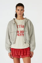 BDG Cropped Zip Hoodie