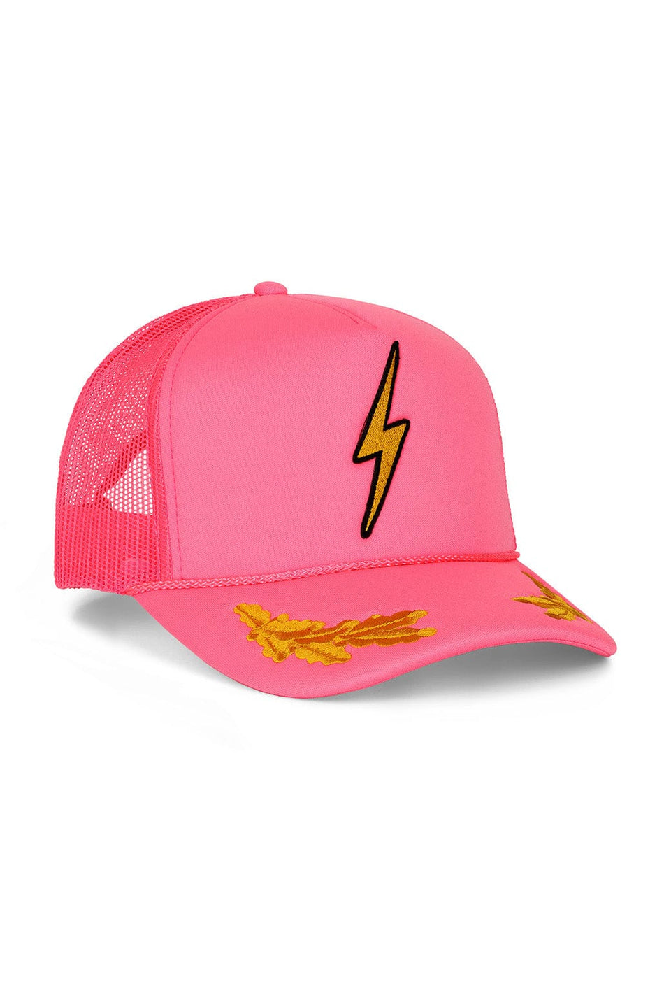 Aviator Nation Bolt - Vintage Low Rise Leaf Trucker Neon Pink