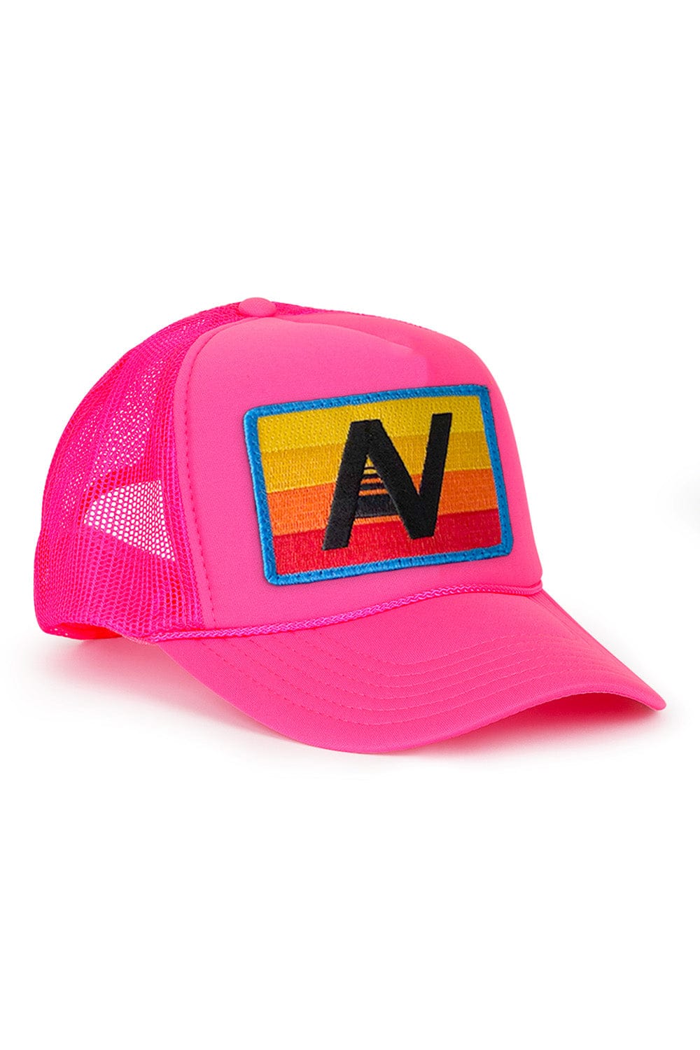 Aviator Nation Logo Rainbow Vintage Low Rise Trucker