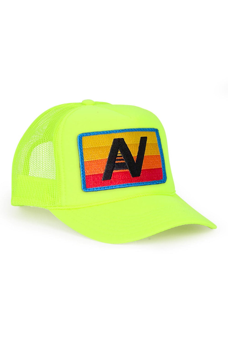 Aviator Nation Logo Rainbow Vintage Low Rise Trucker