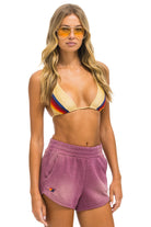 Aviator Nation Essential Womens Pocket Club Short Faded berry 