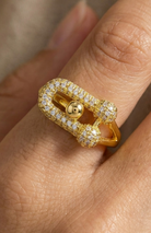 YAZ. Abstract Ornate Art Ring