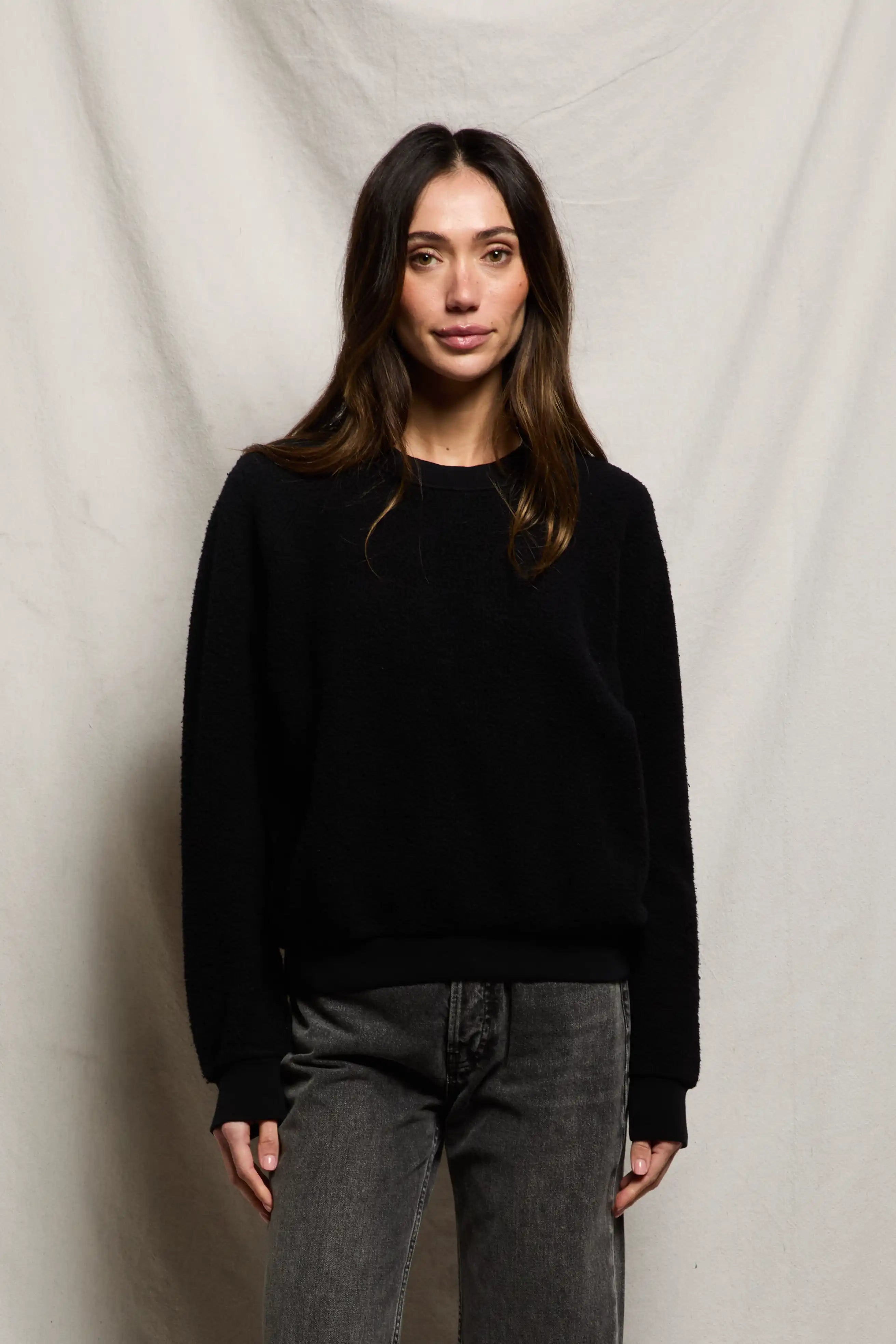 perfectwhitetee Ziggy Inside Out Fleece Long Sleeve Crewneck Sweatshirt by perfectwhitetee