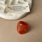 YAZ. Simple Chunky Solid Color Resin Ring Red