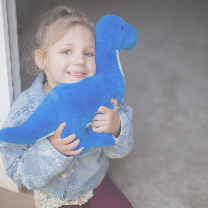 World's Softest Lushee 16 Inch Bobo Bronto Blue Dino Plush by Beverly Hills Teddy Bear Company