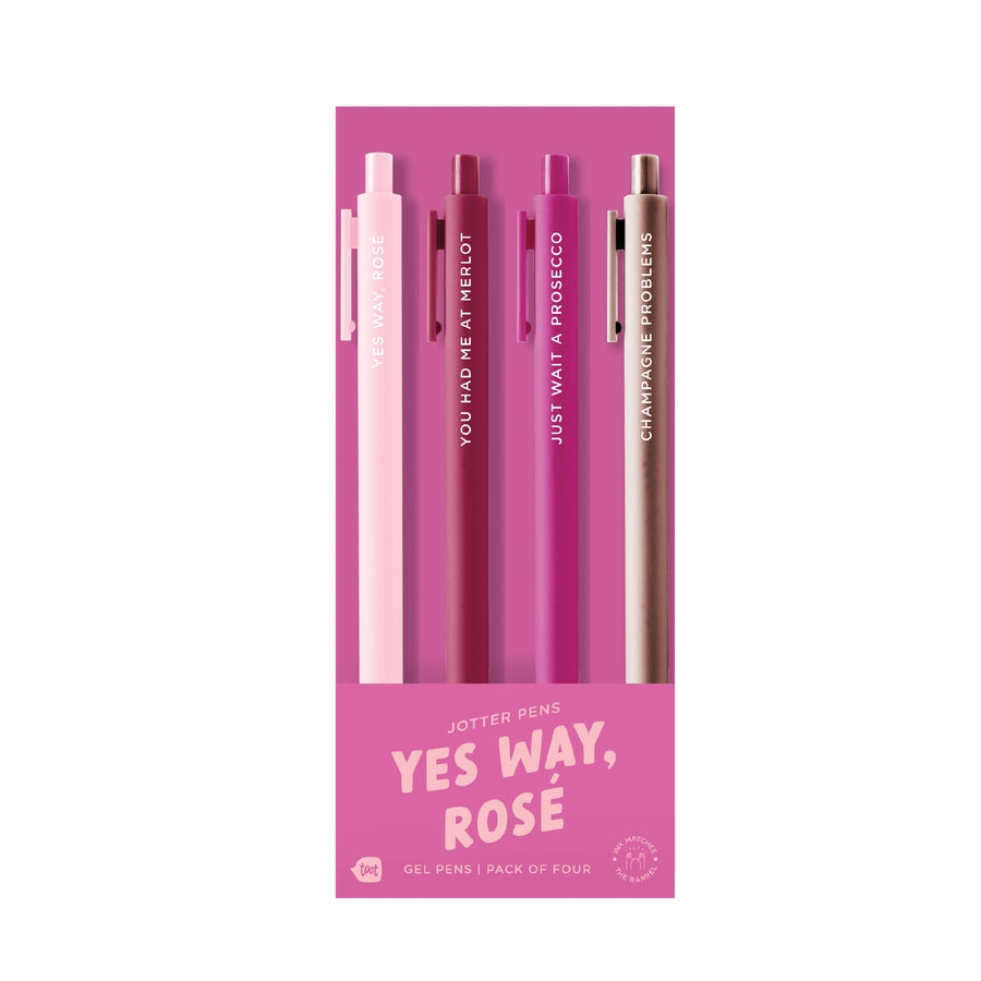 Talking Out Of Turn Jotter Set 4 Pack Yes Way Rose