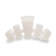 TELETIES Classic Hair Clip - Large Coconut White