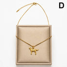 JOSSLYN by Wall to Wall 18K Stainless Steel Dog Charm Necklace | 40NK9765 by JOSSLYN by Wall to Wall