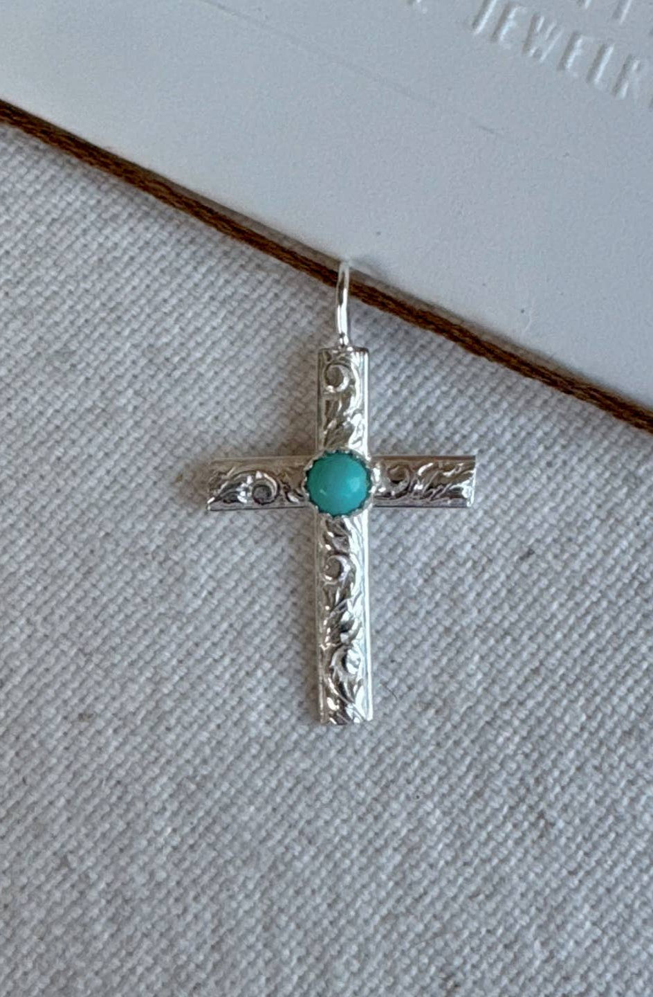 Breezi Mae Vintage Turquoise Cross