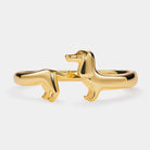 Perimade & Co Dachshund Dog Stacking Band Ring by Perimade & Co