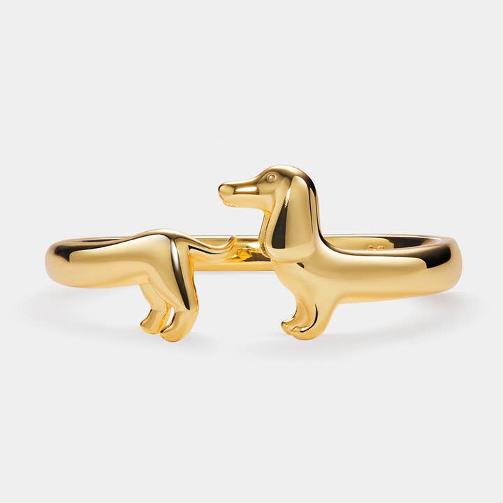 Perimade & Co Dachshund Dog Stacking Band Ring by Perimade & Co