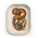 Curious Prints Small Metal Catchall Vintage Tray Snake Ritual
