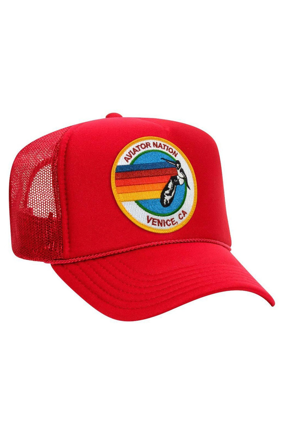 Aviator Nation Signature Vintage Low Rise Trucker Red