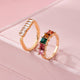 JOSSLYN by Wall to Wall Rainbow Crystal Wrap Ring 2pcs Set | 80R241 by JOSSLYN by Wall to Wall