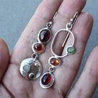 YAZ. Retro Geometric Sparkling Drop Earrings