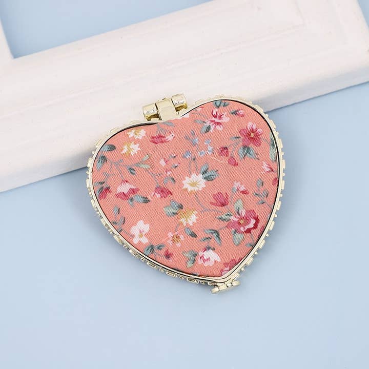 JOSSLYN by Wall to Wall Travel Pocket Compact Handheld Floral Mirror by JOSSLYN by Wall to Wall