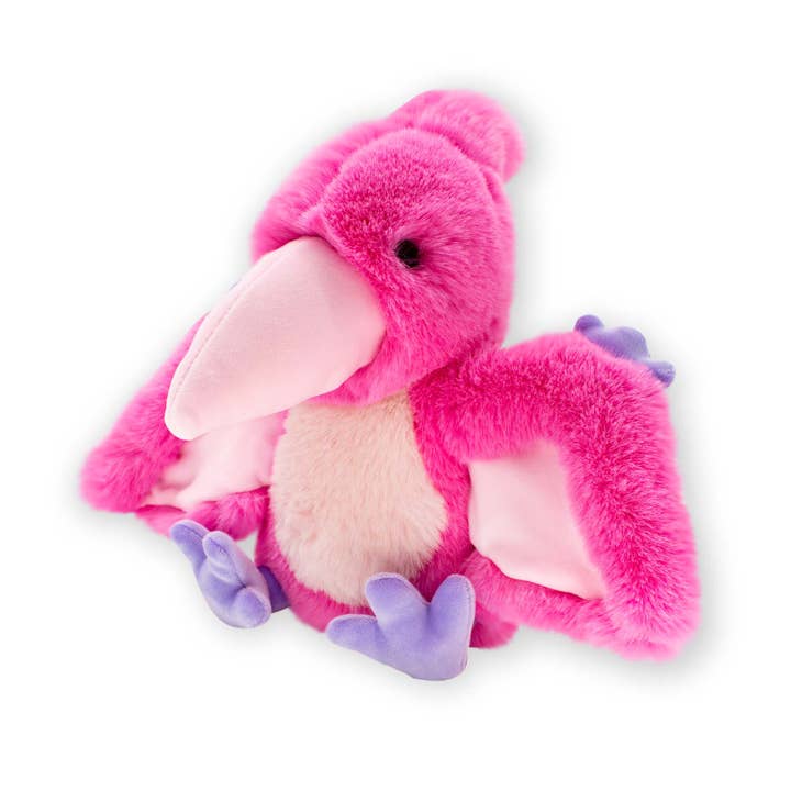 Beverly Hills Teddy Bear Company World's Softest - Hot Pink Baby Pterosaur Plush Toy