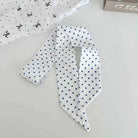 JOSSLYN by Wall to Wall Vintage-Style Skinny Twilly Scarf-Polka Dot & Gingham | 40SC715 by JOSSLYN by Wall to Wall