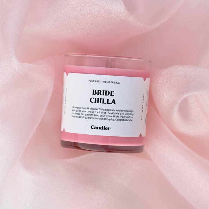 Candier Bride Chilla Pure Soy Wax Hand Poured Oil Jar/Filled Candle
