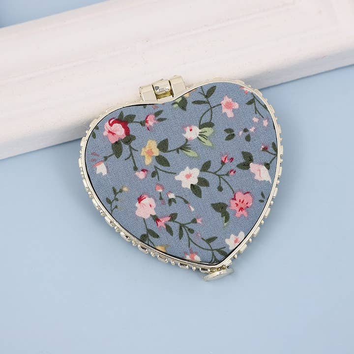 JOSSLYN by Wall to Wall Travel Pocket Compact Handheld Floral Mirror by JOSSLYN by Wall to Wall