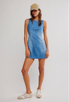 Free People Atlas Denim Mini - Blue Fade