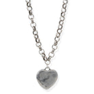 BRACHA Puffy Heart Necklace Silver