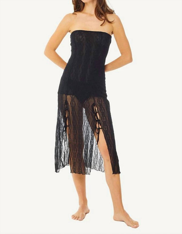 Find Me Now Mariposa Tube Midi Dress