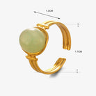 JOSSLYN by Wall to Wall 18K Stainless Steel Tarnish Free Stone Ring | 40R121 by JOSSLYN by Wall to Wall