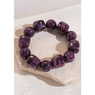 JOSSLYN by Wall to Wall Color-Block Cube Circle Stretch Cord Bracelet | 40B5197