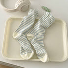 Dipped Shop Minimalist Stripe Breathable Mid-Calf Socks - Blue
