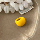 YAZ. Dopamine Style Solid Color Chunky Ring Yellow