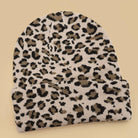 JOSSLYN by Wall to Wall Soft Ribbed Knit Animal Leopard Beanie