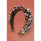 JOSSLYN by Wall to Wall Spa Sponge Leopard Animal Scalloped Headband | 40HB187 by JOSSLYN by Wall to Wall