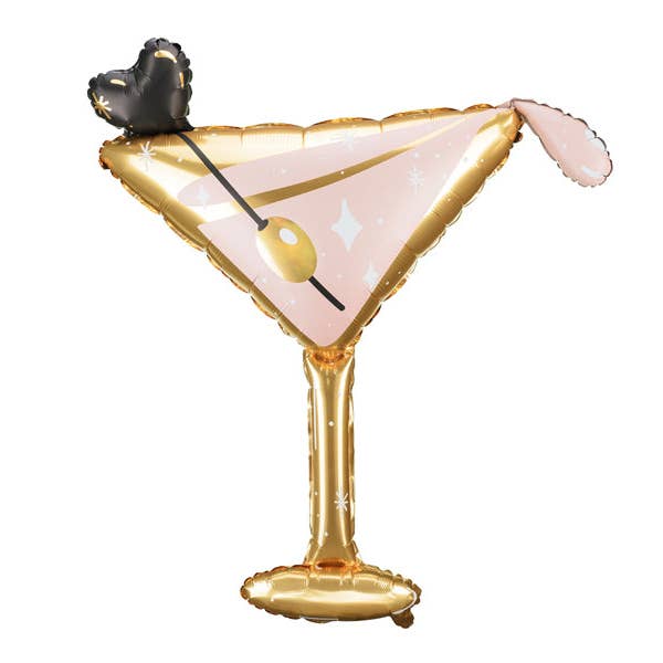 Ellie's Party Supply Martini Cocktail Glass Foil Balloon