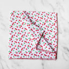 Tiepology Cherry Cotton Scarf - Navy/Red